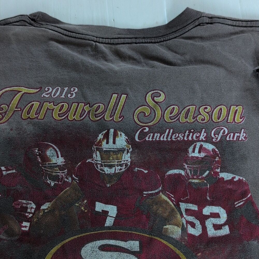 2013 2XL SF 49ers Candlestick Park Final Season Commemorative Shirt 5x Champions